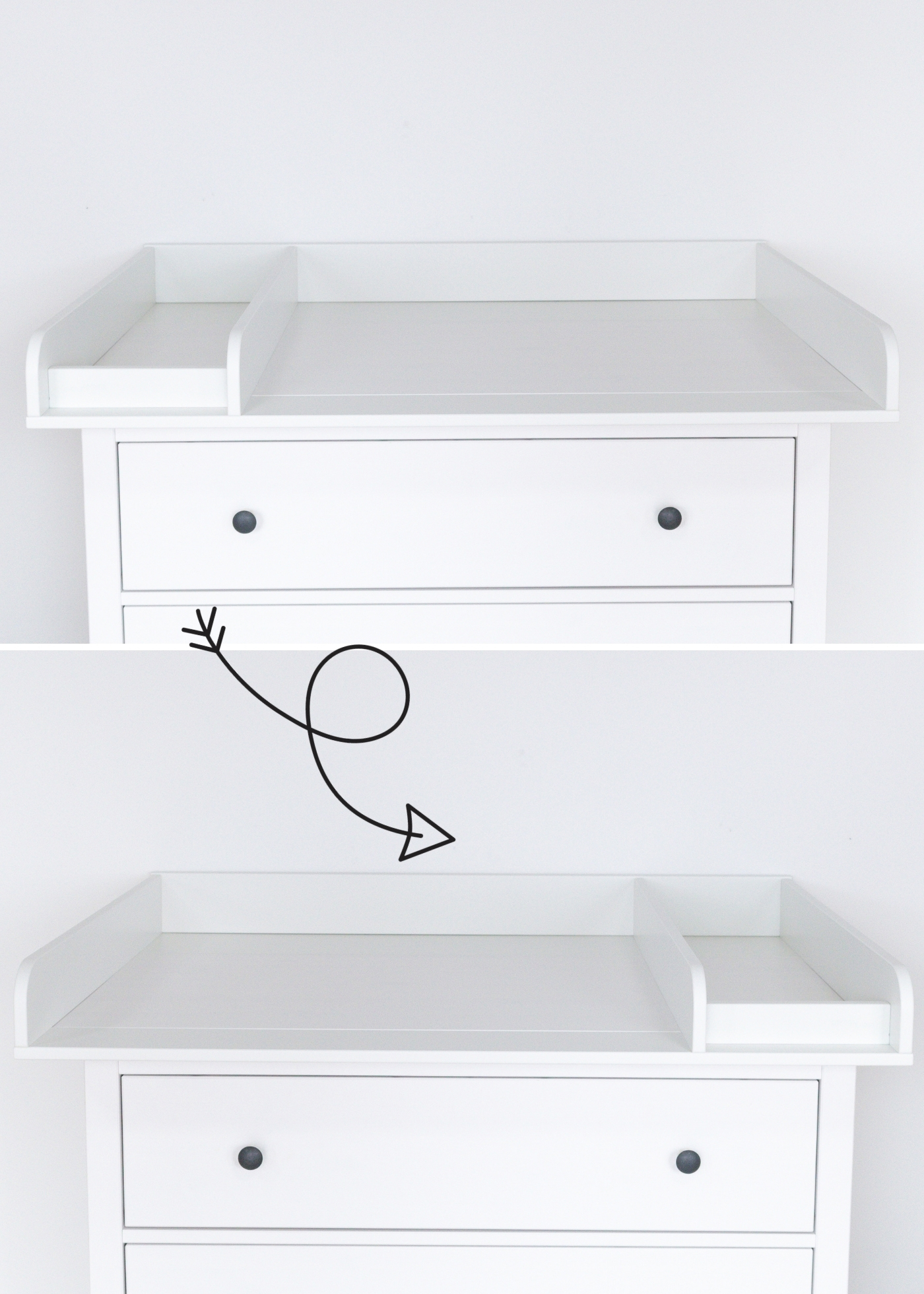 Set pour IKEA HEMNES comme table à langer en beige (6 produits)